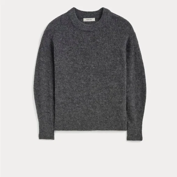 Everlane Cocoon Crew in Alpaca - Picture 2 of 4